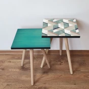 Hanah Home Set klub stocica 2Shp497, 2 komada, Šareni