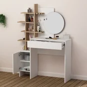 Hanah Home Sto za šminkanje 71,5x83x35cm Belo-Hrast
