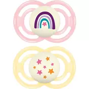 MAM Perfect Night 16+ months duda Pink/ Yellow 2 kos