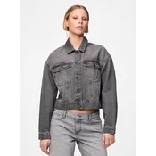 PIECES Prehodna jakna NYNNE  siv denim