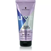 , Schwarzkopf LIVE Silver čistilni šampon za nevtralizacijo rumenih odtenkov 200 ml