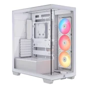 Računalniško ohišje Corsair 3500X RS-R ARGB Midi Tower, belo