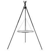 Cook King Trinožni žar "TIPI" (210 cm) z 50 cm rešetko iz nerjavečega jekla