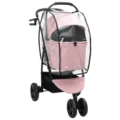 vidaXL Zložljiva otroška voziček Roza 78 x 54 x 101 cm Oxford tkanina