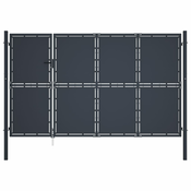 Vrtna vrata Čelik 350x175 cm Antracit