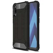 shumee Ovitek za Samsung Galaxy A70 črne barve, oklepno zadnjo stran + steklo