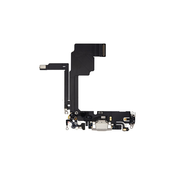 Apple iPhone 15 Pro - Prikljucek za polnjenje + Flex kabel (White Titanium)