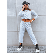 Komplet dresowy damski CHARM jasnoszary Dstreet