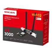 Mercusys Adapter MA80XE AC3000 Wi-Fi 6 Bluetooth 5.3 PCIe