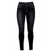 SHEEGO Jeans pajkice črn denim