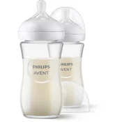 Philips Avent Natural SCY933/02 240ml Glass Baby Bottle 2pcs Dom