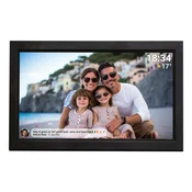 DNV PFF-1503B digitalni foto okvir, črn, 39.6 cm (15,6) Touchscreen, Wi-Fi