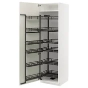 METOD Visoki element s izvlacnim fiokama, bela/Veddinge bela, 60x60x200 cm