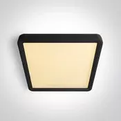TANKA ČETVRTASTA CRNA LED PLAFONJERA 18W CCT UGR19 230V DM62020HU/B/V