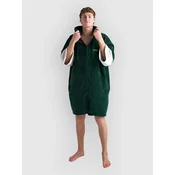 Dryrobe Fullzip brisača Robe Organic Cotton Surf Ponch green