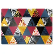Decormat Podloga za stol Mosaic of triangles 120x90 cm 15 cm