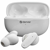 Denver TWE-49ENC naglavne slušalice i slušalice s ugradenim mikrofonom True Wireless Stereo (TWS) U uhu Pozivi/glazba Bluetooth Bijelo