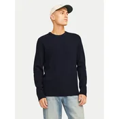 Jack & Jones Pulover Perfect 12257771 Mornarsko modra Regular Fit