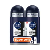 Nivea Črno-beli nevidni originalni antiperspirantni set roll-on