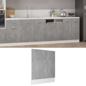 Panel za perilicu posuda Lyon Betonsko siva 59,5x3x67 cm Inženjersko drvo