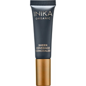 Inika Organic Sheer Coverage kremasti korektor za prekrivanje protiv podocnjaka nijansa Vanilla 10 ml