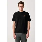 Napapijri Majica S-Badge NP0A8949 Črna Regular Fit
