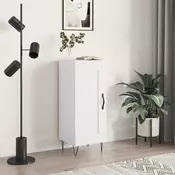 Vidaxl vidaXL Omarica, bela, sijajna, 34,5 x 34 x 90 cm, material na osnovi lesa