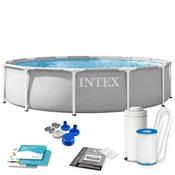 Northix Vrtni bazen z okvirjem 366 x 76 cm 9-v-1 INTEX 26712ND