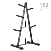 VEVOR Stojalo za uteži 69x37.5x93 cm Črno