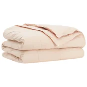 vidaXL vidaXL Odeja Bež 220 x 260 cm Kapok vlakna, (5000294662)