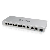 Zyxel XGS1250-12 v2, 12-priključno gigabitno spletno upravljano namizno stikalo z 8 priključki 1G 3 priključki MultiGig 1/2,5/5/10G 1 priključek SFP