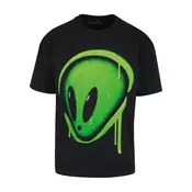 Mister Tee Majica Dripping Alien Head travnato zelena/črna