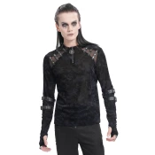 Gothic in punk majica moška - Black Gothic Punk - DEVIL FASHION - TT282