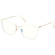 Tom Ford FT5839-B 025 ONE SIZE (56) Bela/Kristalna