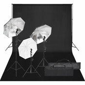 vidaXL Oprema za fotografski studio sa setom svjetala i pozadinom