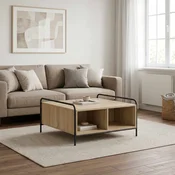 vidaXL Klubska miza Sonoma hrast 50 x 49 x 41 cm Inženirski les