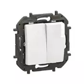 Legrand - Dvostruki prekidac bez okvira br. 5 NILOE beo