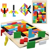 wood Lesena sestavljanka Tetris Woody