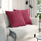 Jastucici za sofu 2 pcs Vinska crvena 80 x 80 cm