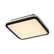 Rabalux Plafonjera Serkan, RGB, LED, Sa daljinskim, 22W, 3000-6500K, 35x35cm, Belo-crna