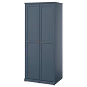 FAGELFJÄLLET Garderober s 2 vrata, tamnosiva-plava, 82x60x194 cm