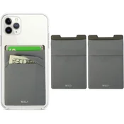 shumee ŽEP ZA KARTICO ZA TELEFON DENARNICO Z RFID SIVO X2