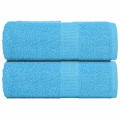 Vidaxl Brisače za goste FROGN 2 kosa turkizne 30x50 cm 360 g/m2