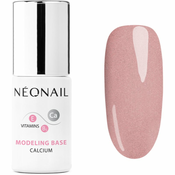 NEONAIL Modeling Base Calcium bazni lak za gel nokte s kalcijem nijansa Bubbly Pink 7,2 ml
