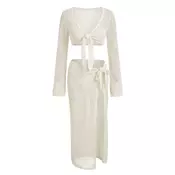 Imily Bela Brisače za na plažo bela