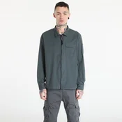 Srajca C.P. Company Organic Gabardine Zipped Lens Overshirt Gunmetal Grey M