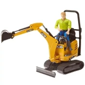 Rovokopac JCB mikro Excavator 8010 CTS sa figurom BRUDER