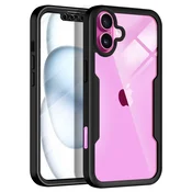 Hibridni Full body ovitek Techsuit ColorVerse 360 za iPhone 16 Plus - black
