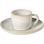 Skodelica za kavo s krožničkom Costa Nova Brisa 70 ml, slano bela
