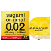 Sagami Original 0,02 XL - kondom - 61mm (1 kos)